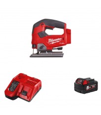 Scie sauteuse 18V M18 FJS-0X + 1 batterie 18V 5 Ah + 1 chargeur M12-18FC MILWAUKEE