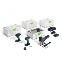 Pack visseuse à chocs TID 18 + perceusse visseuse TXS 18 + scie sauteuse PSC 420 FESTOOL