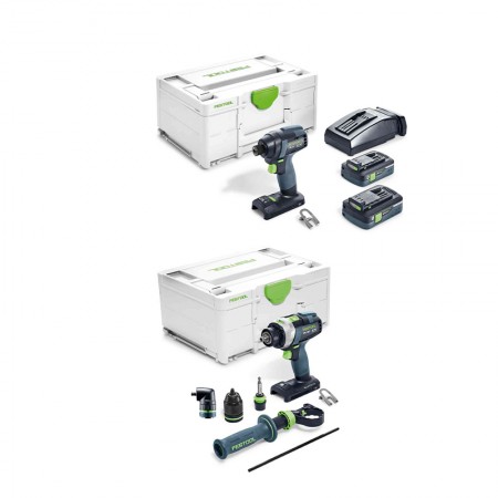 Pack visseuse à chocs TID 18 + perceuse visseuse à percussion TPC 18/4 FESTOOL