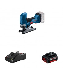 Scie sauteuse GST 18V-125 S + 1 batterie GBA 18V 4 Ah + 1 chargeur GAL 18V-40 BOSCH