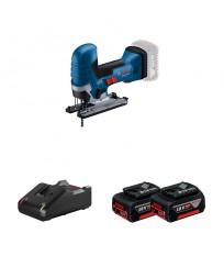 Scie sauteuse GST 18V-125 S + 2 batteries GBA 18V 4 Ah + 1 chargeur GAL 18V-40 BOSCH