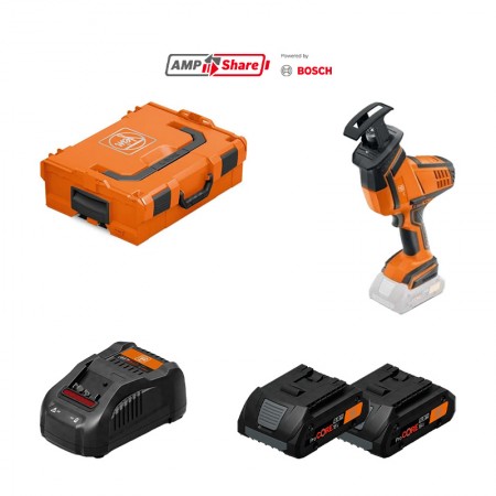 Scie sabre 18V ASAS 18-21 K AS + 2 Batteries ProCore 4Ah + 1 Chargeur rapide GAL 1880 CV AS FEIN