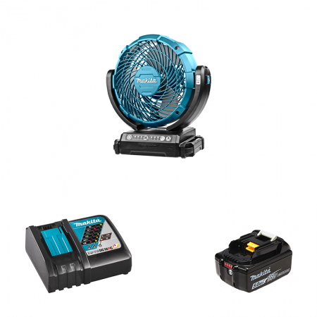 Ventilateur de chantier 14,4 / 18V LXT MAKITA + 1 batterie + 1 chargeur