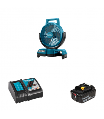 Ventilateur de chantier 14,4 / 18V LXT MAKITA + 1 batterie + 1 chargeur