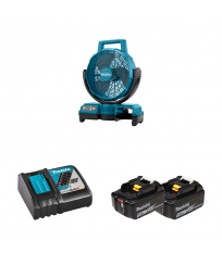 Ventilateur de chantier 14,4 / 18V LXT MAKITA + 2 batteries + 1 chargeur