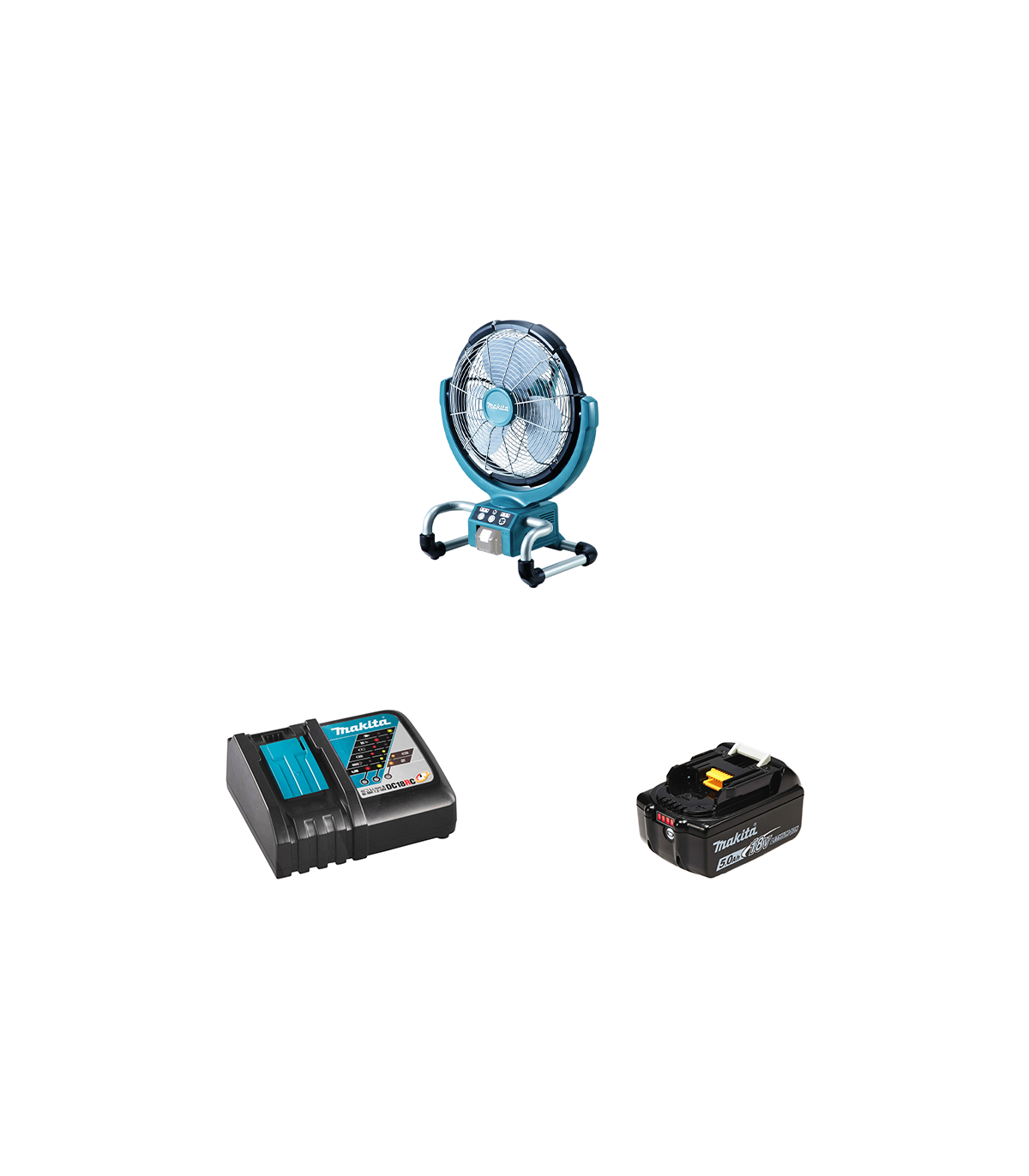 Ventilateur de chantier 14,4 / 18V LXT DCF300Z MAKITA + 1 batterie + 1 chargeur