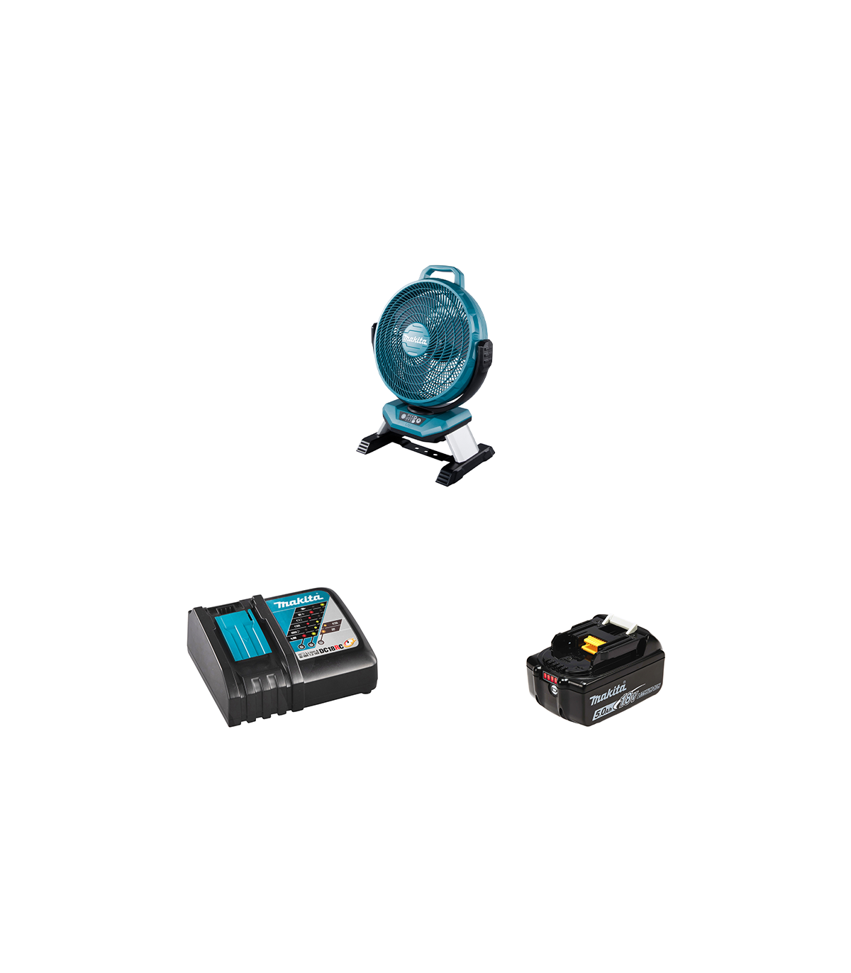 Ventilateur de chantier 14,4 / 18V LXT DCF301Z MAKITA + 1 batterie + 1 chargeur