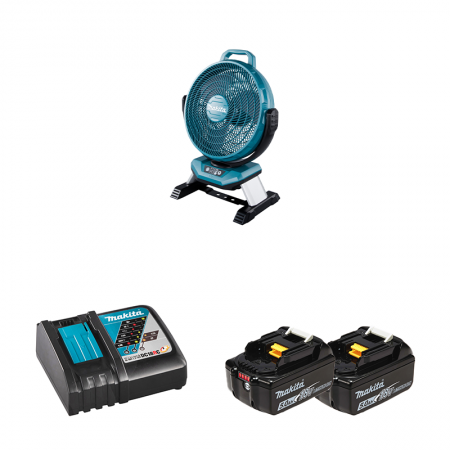 Ventilateur de chantier 14,4 / 18V LXT DCF301Z MAKITA + 2 batteries + 1 chargeur