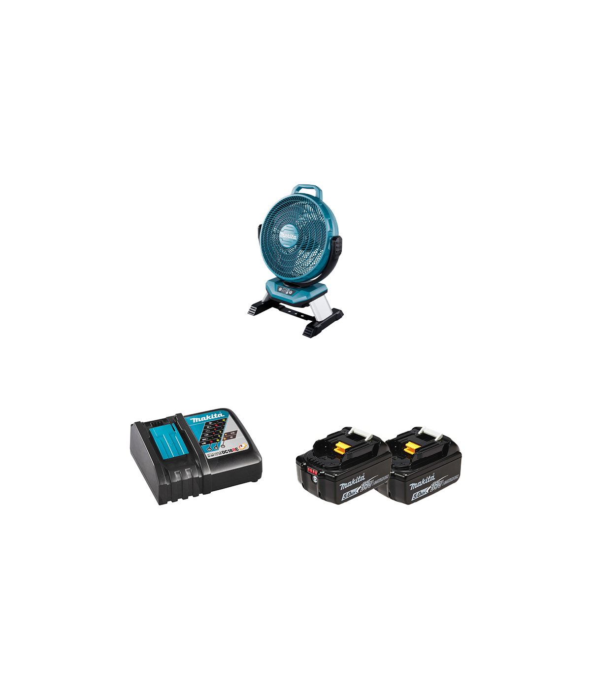 Ventilateur de chantier 14,4 / 18V LXT DCF301Z MAKITA + 2 batteries + 1 chargeur