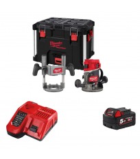 Affleureuse M18 FR12KIT-0P + 1 batterie 18V 5 Ah + 1 chargeur M12-18FC MILWAUKEE