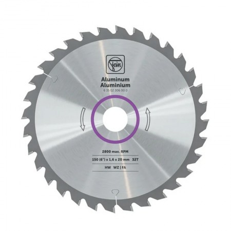 Lame de scie circulaire portative pour aluminium FEIN