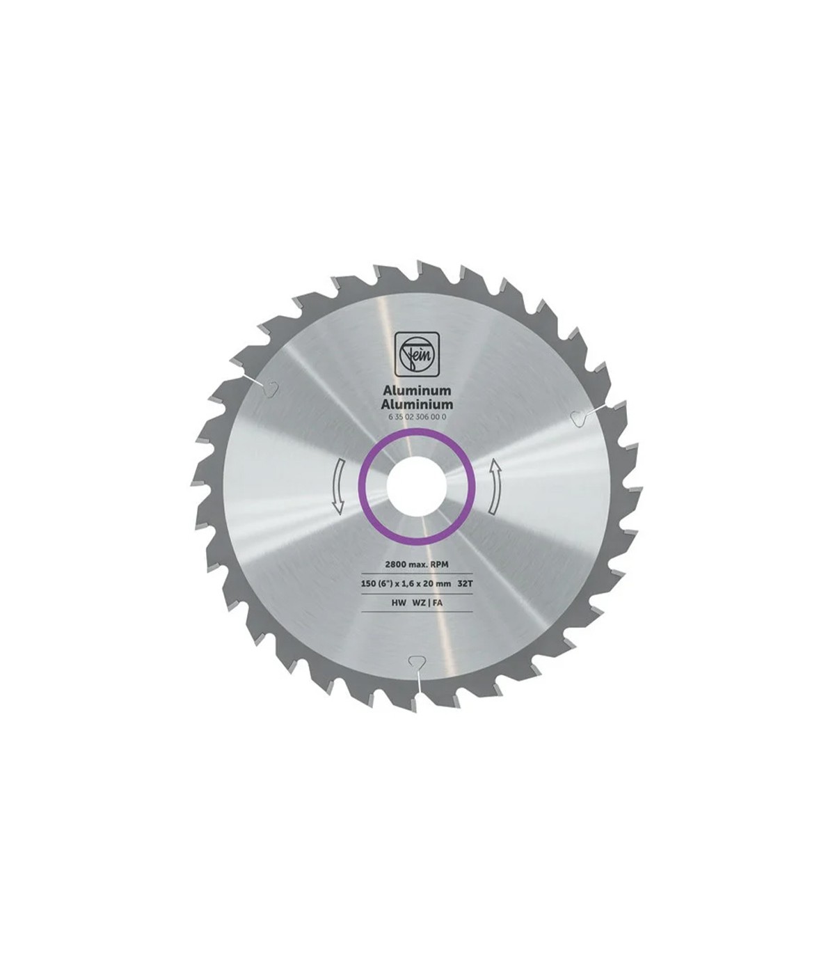 Lame de scie circulaire portative pour aluminium FEIN