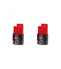 Pack de 2 batteries M12 B3 12V 3 Ah MILWAUKEE