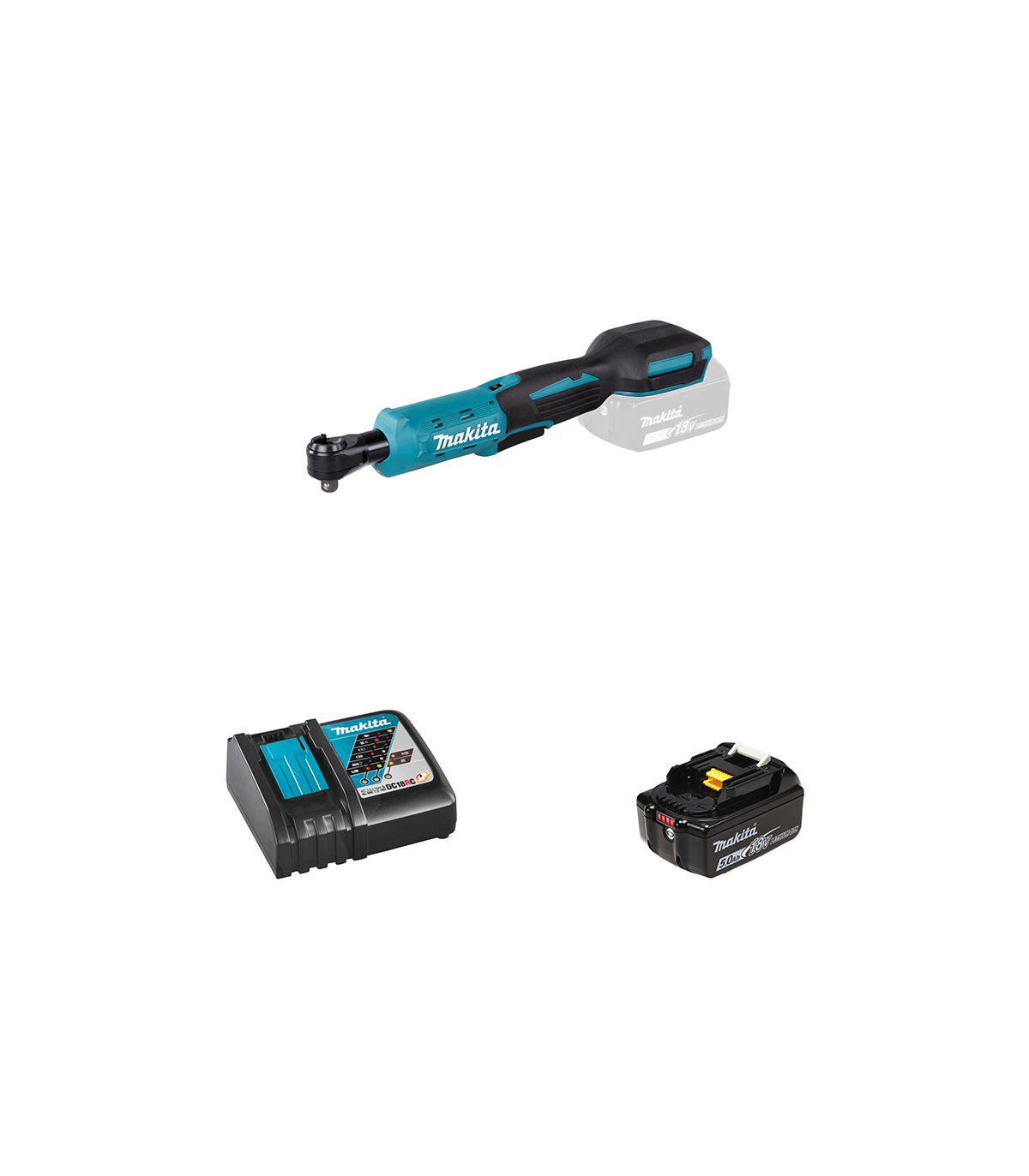 Clé à cliquet 18V DWR180Z MAKITA + 1 BATTERIE + CHARGEUR