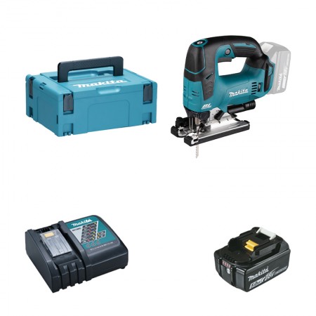Scie sauteuse 18V DJV182ZJ + 1 batterie 18V 5 Ah + 1 chargeur DC18RC Makita