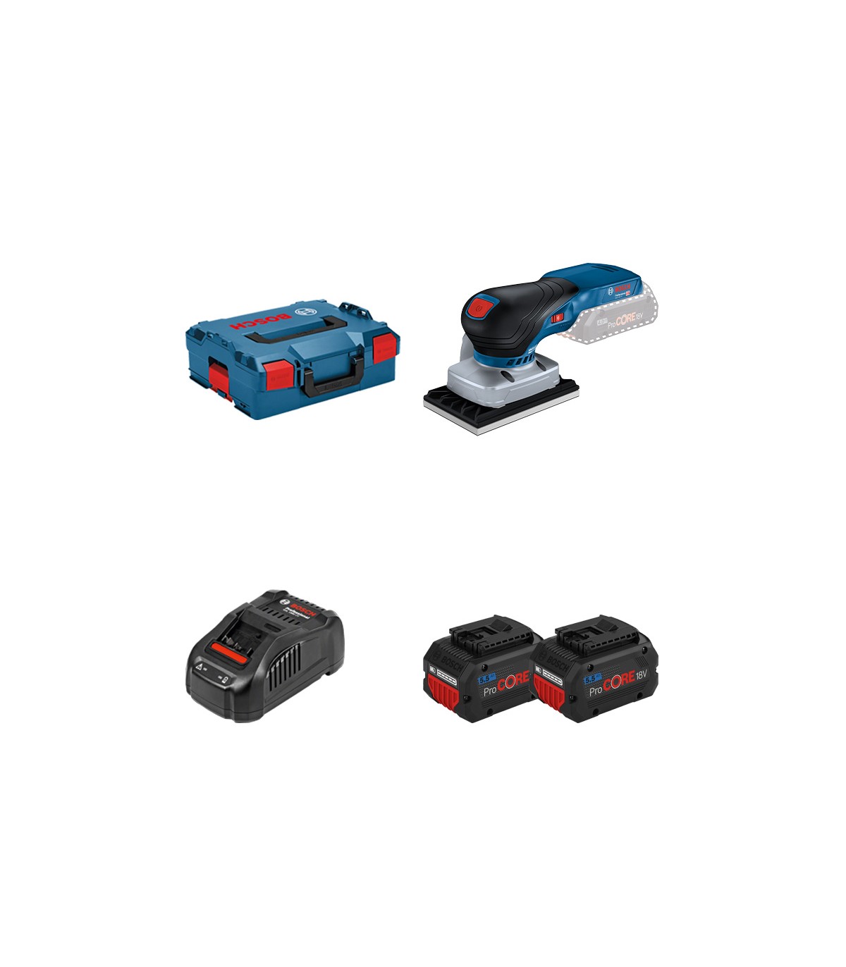 Ponceuse vibrante GSS 18V-13 BOSCH + 2 batteries 5.5