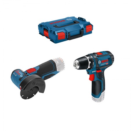 Pack de 2 outils 12V Perceuse-visseuse GSR 12V-15 + Ponceuse GWS 12V-76 BOSCH
