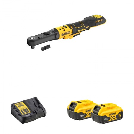Clé à cliquet XR 18V DCF510N-XJ DEWALT + 2 batteries