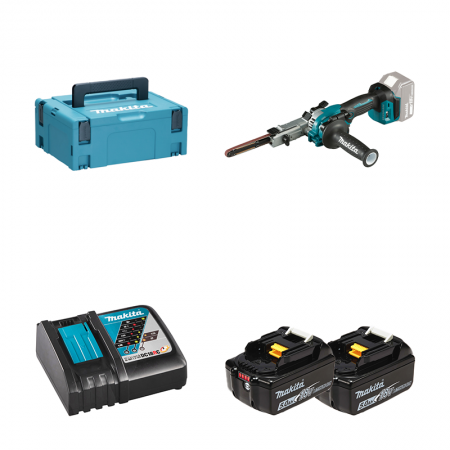 Ponceuse à bande DBS180Z MAKITA + 2 batteries