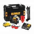 Laser 3 lignes rouge 12V DCE089D1R-QW + 1 batterie 12V 2 Ah + chargeur DEWALT