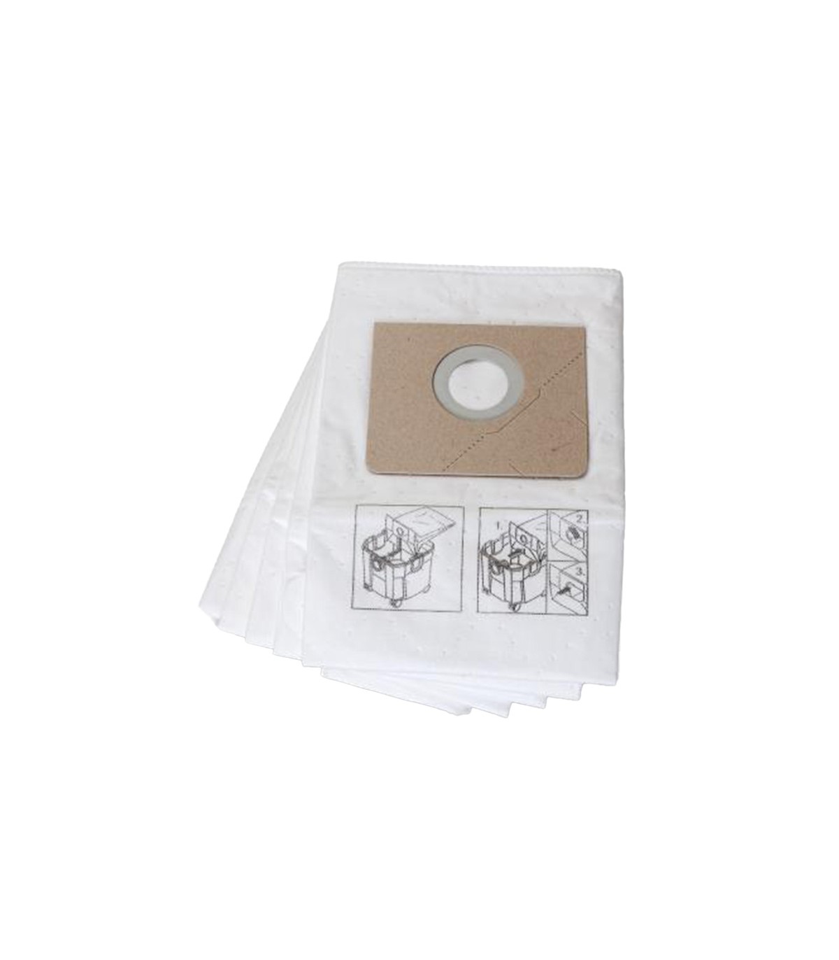 Lot de 5 sacs filtrant premium non tissé Dustex 35 L FEIN