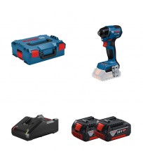 Visseuse à chocs GDR 18V-220 C + 2 batteries GBA 18V 5 Ah + 1 chargeur rapide GAL 18V-40 BOSCH