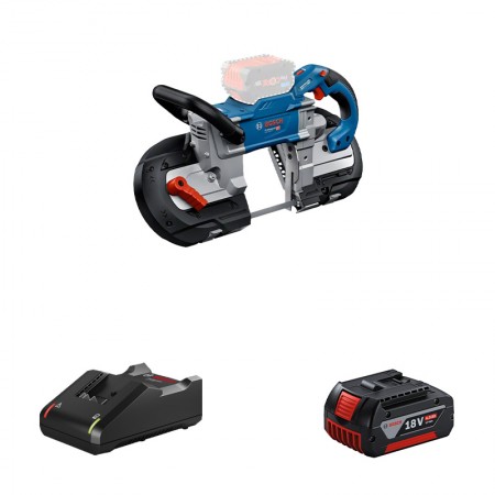 Scie à ruban GCB 18V-127 + 1 batterie GBA 18V 4 Ah + 1 chargeur rapide GAL 18V-40 BOSCH