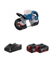 Scie à ruban GCB 18V-127 + 2 batteries GBA 18V 4 Ah + 1 chargeur rapide GAL 18V-40 BOSCH