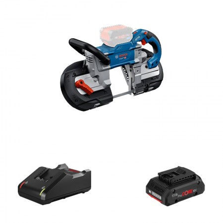 Scie à ruban GCB 18V-127 + 1 batterie ProCORE 18V 4 Ah + 1 chargeur rapide GAL 18V-40 BOSCH