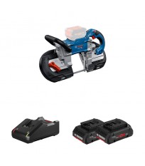 Scie à ruban GCB 18V-127 + 2 batteries ProCORE 18V 4 Ah + 1 chargeur rapide GAL 18V-40 BOSCH