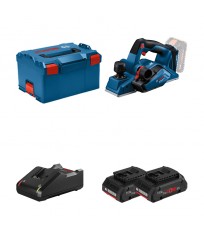 Rabot GHO 18V-26 + 2 batteries ProCORE 18V 4 Ah + 1 chargeur rapide GAL 18V-40 BOSCH