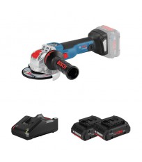 Meuleuse Ø125 mm GWX 18V-10 SC + 2 batteries ProCORE 18V 4 Ah + 1 chargeur GAL 18V-40 BOSCH