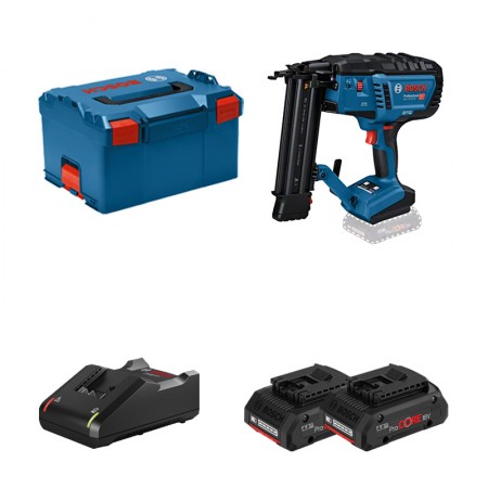 Cloueur à bois GNH 18V-50 M + 2 batteries ProCORE 18V 4 Ah + 1 chargeur GAL 18V-40 BOSCH