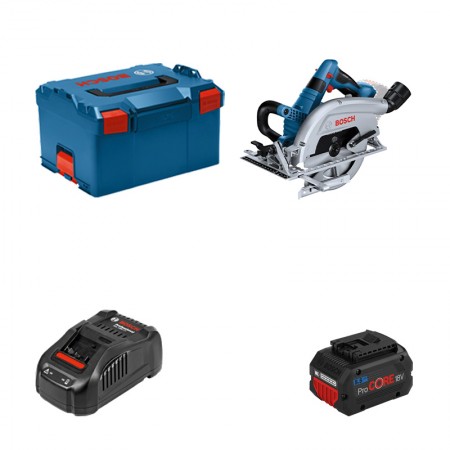 Scie circulaire Ø190 mm GKS 18V-70 L + 1 batterie ProCORE 18V 5,5 Ah + 1 chargeur rapide GAL 1880 CV BOSCH