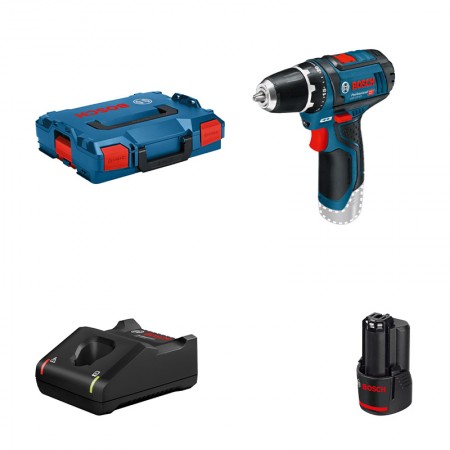 Perceuse-visseuse GSR 12V-15 + 1 batterie GBA 12V 3 Ah + 1 chargeur GAL 12V-40 BOSCH
