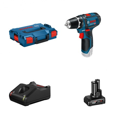 Perceuse-visseuse GSR 12V-15 + 1 batterie GBA 12V 6 Ah + 1 chargeur GAL 12V-40 BOSCH