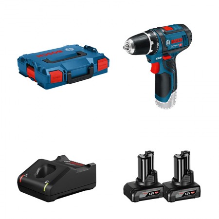 Perceuse-visseuse GSR 12V-15 + 2 batteries GBA 12V 6 Ah + 1 chargeur GAL 12V-40 BOSCH