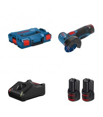 Meuleuse Ø76 mm GWS 12V-76 + 2 batteries 12V 3 Ah + chargeur GAL 12V-40 BOSCH