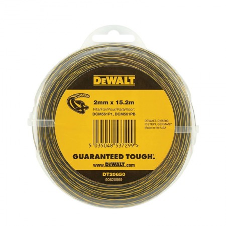 Recharge de fil pour débroussailleuses 2mm x 15,2m DEWALT