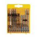 Coffret de 10 lames de scie sauteuse bois et métal DEWALT