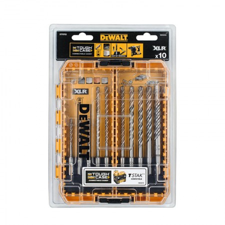 Coffret de 10 forets béton SDS-Plus 4 taillants DEWALT