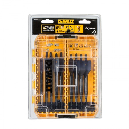 Coffret de 9 forets à bois Toughcase DEWALT