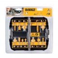 Coffret de 12 fraises de défonceuse 8mm DEWALT