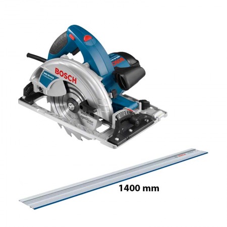 Scie circulaire Ø190 mm GKS 65 GCE + Rail de guidage FSN 1400 BOSCH