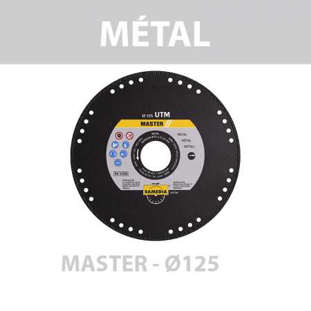 Disque diamant Ø125 Métal MASTER UTM SAMEDIA