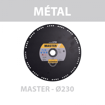 Disque diamant Ø230 Métal MASTER UTM SAMEDIA