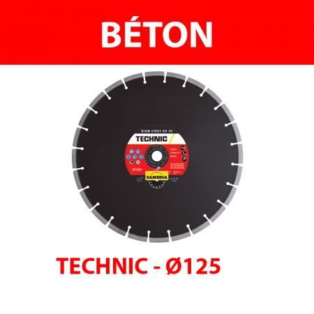 Disque diamant Ø125 Béton TECHNIC DIAM FIRST BV 10 SAMEDIA
