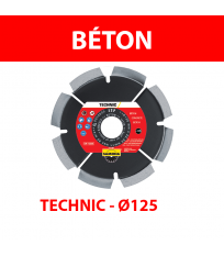 Disque diamant Ø125 Béton TECHNIC DIAM FIRST J1P SAMEDIA