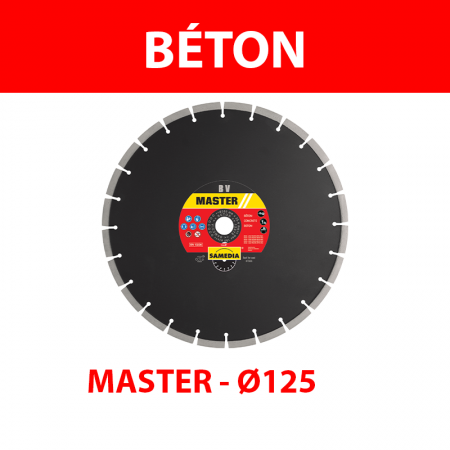Disque diamant Ø125 Béton MASTER BV SAMEDIA