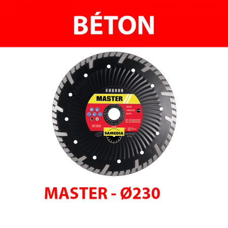 Disque diamant Ø230 Béton MASTER CHRONO SAMEDIA